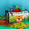 Montessori szőnyeg 2in1 szenzoros törlőkendő dobozban
