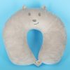 Travel pillow 2in1 neck roll for airplane car teddy bear mascot animal