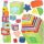Educational Wooden Tower Sorting Shapes Counting Learning 71cm XXL