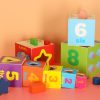 Educational Wooden Tower Sorting Shapes Counting Learning 71cm XXL
