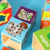 Educational Wooden Tower Sorting Shapes Counting Learning 71cm XXL