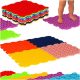 Montessori sensory puzzle mat for foot massage 8 pcs