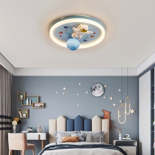 LED ceiling lamp plafond for children's room dimmable LUMELA + remote control starship