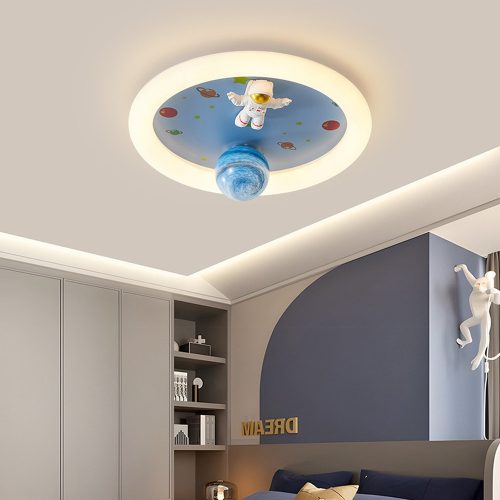 LED ceiling lamp plafond for children's room dimmable LUMELA + remote control starship