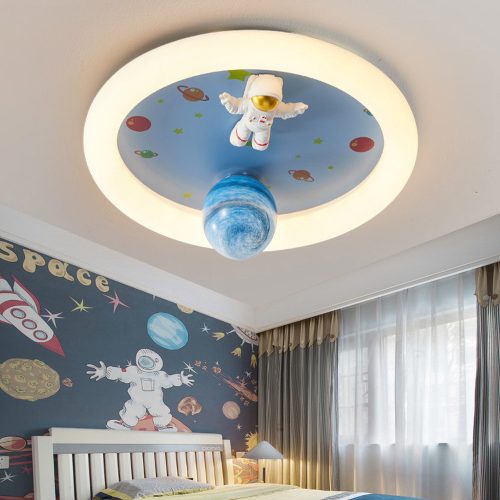 LED ceiling lamp plafond for children's room dimmable LUMELA + remote control starship