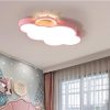 LED mennyezeti lámpa gyerekszobába, fényerőszabályozható LUMELA + távirányító, felhőrózsaszín