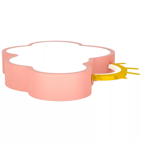 LED ceiling lamp plafond for children's room dimmable LUMELA + remote control cloud, pink