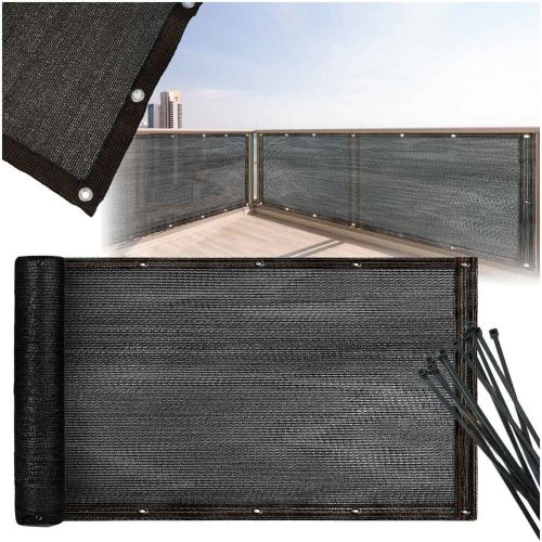 LUARO erkélytakaró árnyékoló háló erkélyre és teraszra 150g/m2 105x700cm UV + Tritics