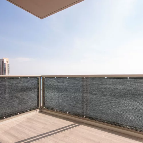 Balcony cover LUARO masking mat shading net for balcony terrace 150g/m2 105x700cm UV + Tritics