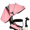 Rowerek treykołowy Trike Fix V3 rower spacerówka 3w1 obracany 360 wolne koło róży