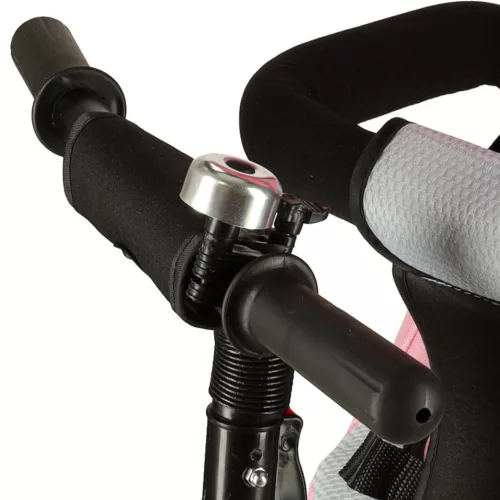 Rowerek treykołowy Trike Fix V3 rower spacerówka 3w1 obracany 360 wolne koło róży
