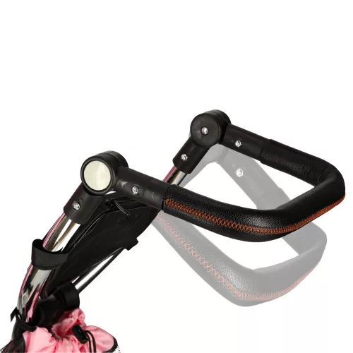 Rowerek treykołowy Trike Fix V3 rower spacerówka 3w1 obracany 360 wolne koło róży