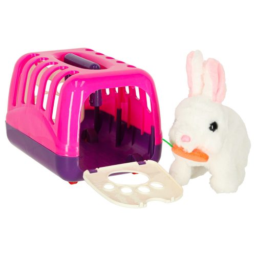 Moving electric bunny plush with accessories