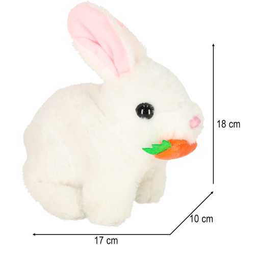 Moving electric bunny plush with accessories