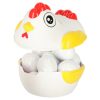 Matching eggs puzzle blocks with hen for storage 12pcs