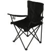 LUARO foldable beach fishing chair, black