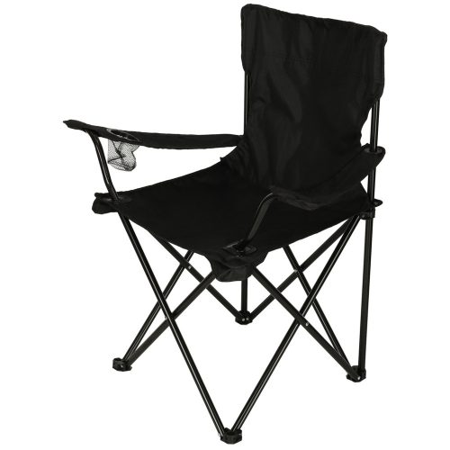 LUARO foldable beach fishing chair, black