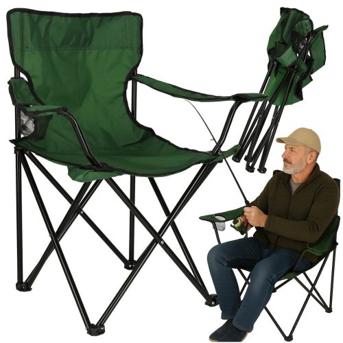 LUARO foldable beach fishing chair, green