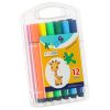 Educational robot interactive learning to draw writing fiche set markers pink