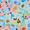 Educational drawing robot, with cards and markers, pink