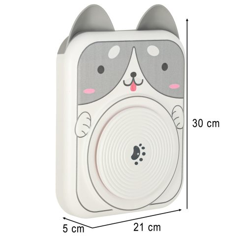 Electric pet pottery machine with accessories, gray dog