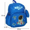 Kindergarten school backpack children astronaut 30x14x23cm