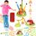 Sports dexterity game for children jumping rope target throw ladybug rocket launcher 3in1