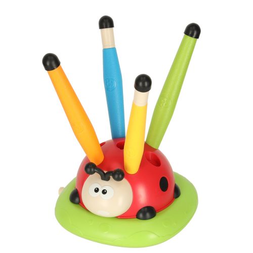 Sports dexterity game for children jumping rope target throw ladybug rocket launcher 3in1