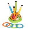 Sports dexterity game for children jumping rope target throw ladybug rocket launcher 3in1