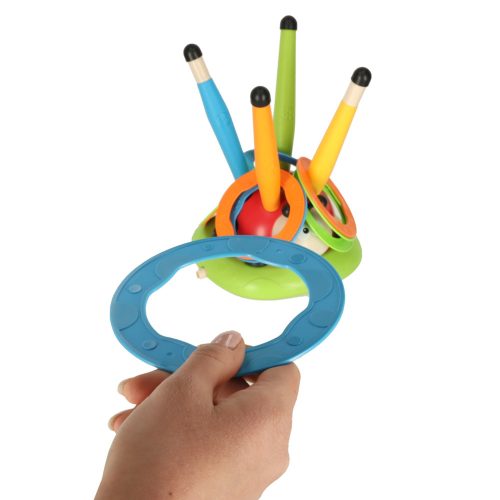 Sports dexterity game for children jumping rope target throw ladybug rocket launcher 3in1