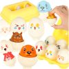 educational puzzle toy shapes egg montessori animals 6 pcs