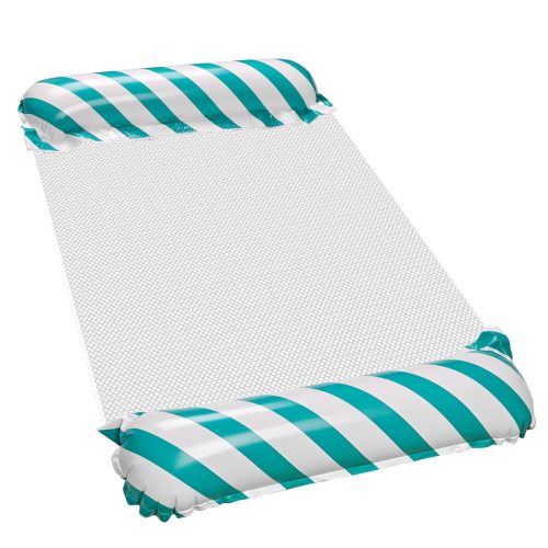 Inflatable Beach Mattress Hammock Water Lounger Chair Pool Blue