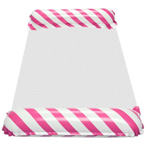 Inflatable Beach Mattress Hammock Water Lounger Chair Swimming Pool Pink
