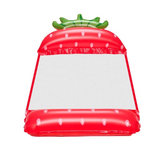 Inflatable Beach Mattress Hammock Water Lounger Chair Pool Strawberry
