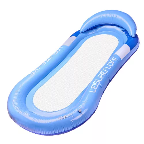 Inflatable Beach Mattress Hammock Water Lounger Chair Pool Blue