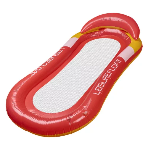 Inflatable Beach Mattress Hammock Water Lounger Chair Swimming Pool Red