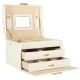 Jewelry box with drawers white