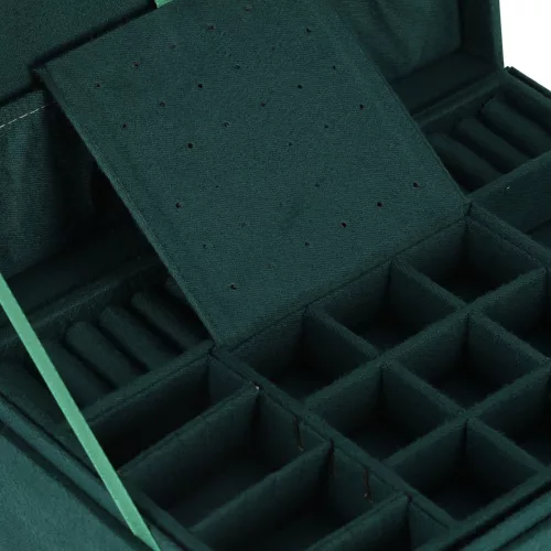 Jewelry box organizer green