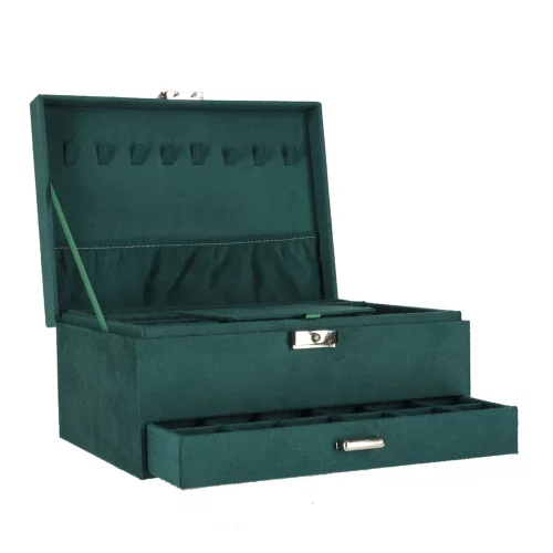 Jewelry box organizer green
