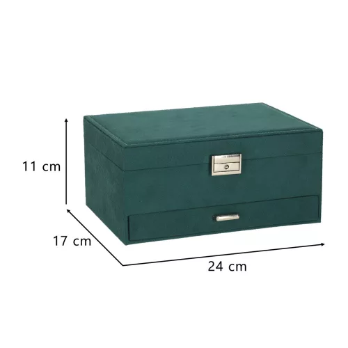 Jewelry box organizer green