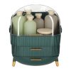Casket cosmetic organizer cabinet green