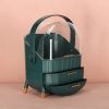 Casket cosmetic organizer cabinet green