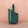Casket cosmetic organizer cabinet green