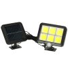 Napelemes mozgás- és alkonykapcsolós lámpa 120 LED-del