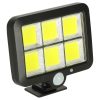 Napelemes mozgás- és alkonykapcsolós lámpa 120 LED-del