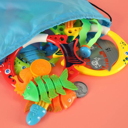 27-piece diving fishing play set in the pool