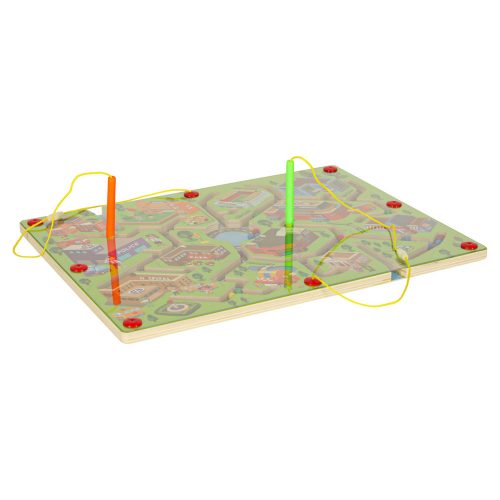 Magnetic balls in a maze – city theme