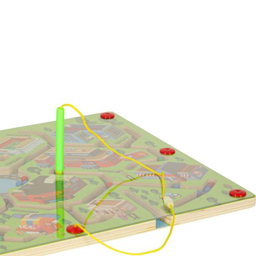 Magnetic balls in a maze – city theme