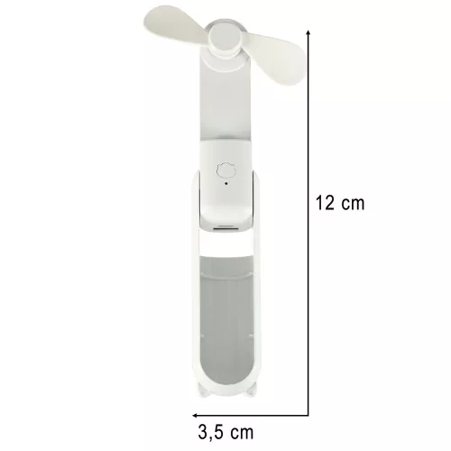 Desktop fan mini handheld folding fan portable USB white