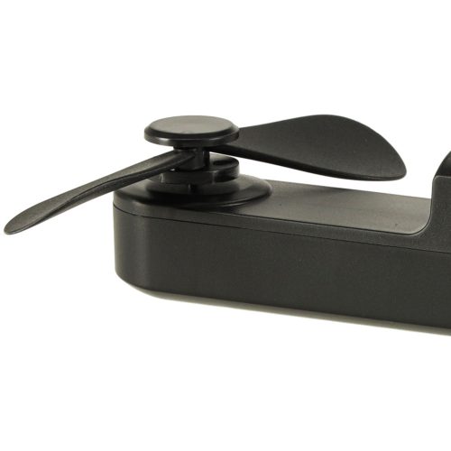 Desk Fan Mini Handheld Folding Fan Portable USB Black